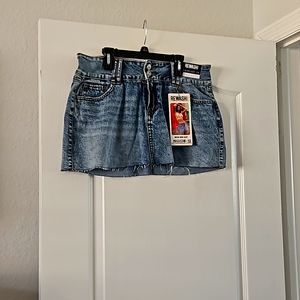REWASH Micro Mini Blue Denim Jean Skirt size 11/30. NWT